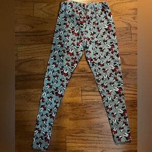 Disney Minnie Face thick leggings size 7/8